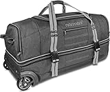 normani Reisetasche mit Rollen, großem Stauraum und vielen Fächern - Trolley-Funktion - Reisetrolley 90 oder 120 Liter Farbe Grey Größe 120 Liter
